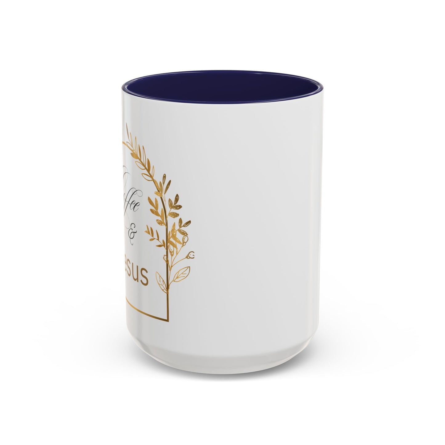 Coffee & Jesus Accent Coffee Mug (11, 15oz)