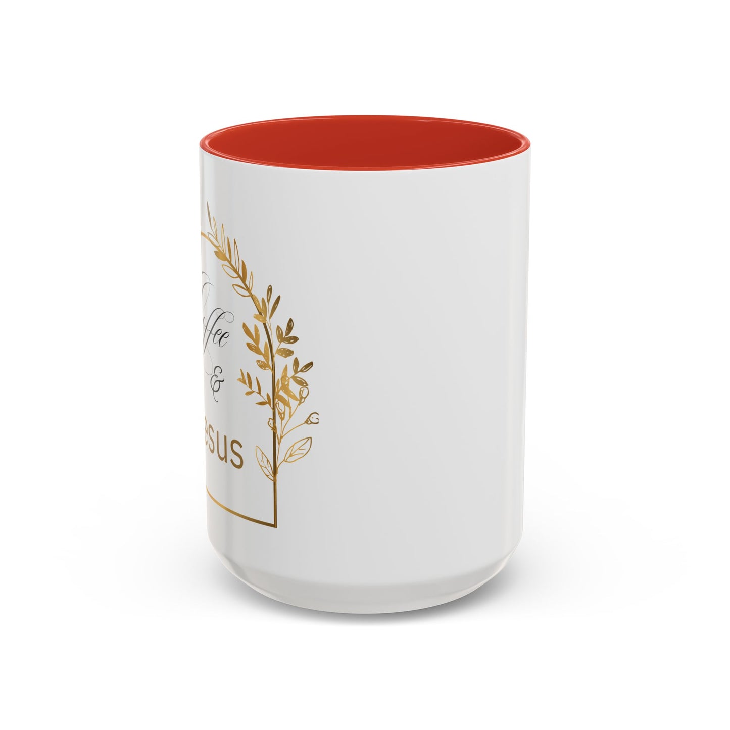 Coffee & Jesus Accent Coffee Mug (11, 15oz)