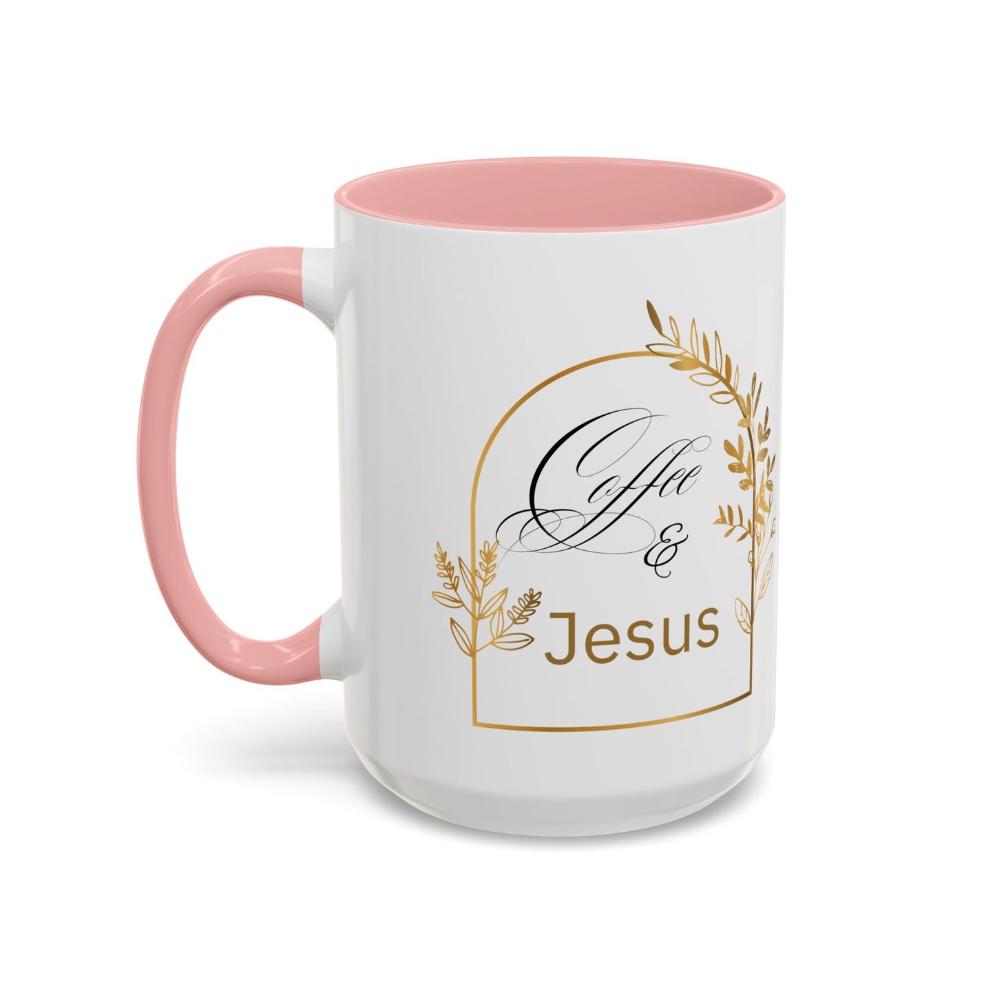 Coffee & Jesus Accent Coffee Mug (11, 15oz)