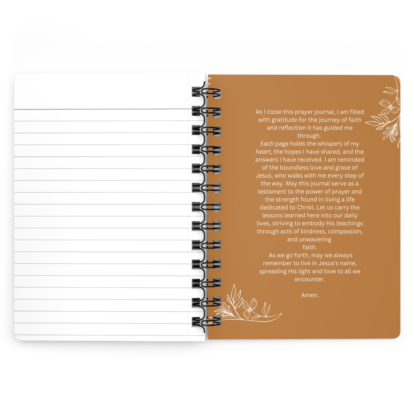 Spiral Bound Prayer Journal