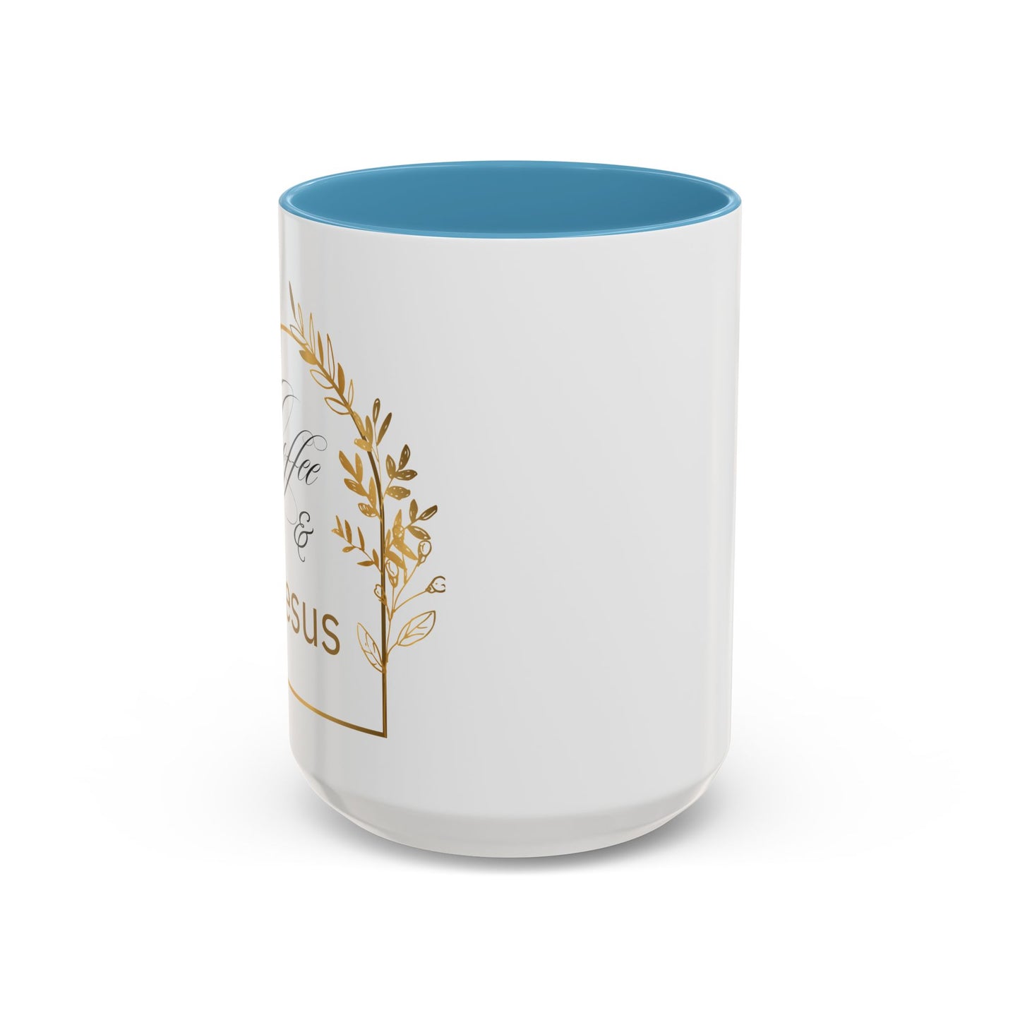 Coffee & Jesus Accent Coffee Mug (11, 15oz)