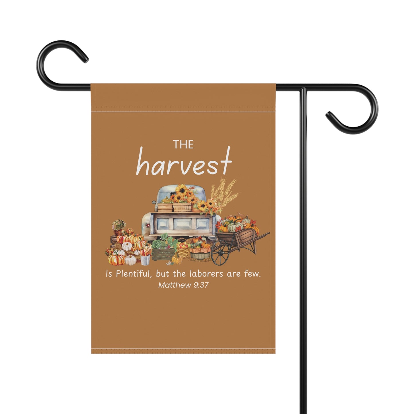 Matthew 9:37 Garden & House Banner