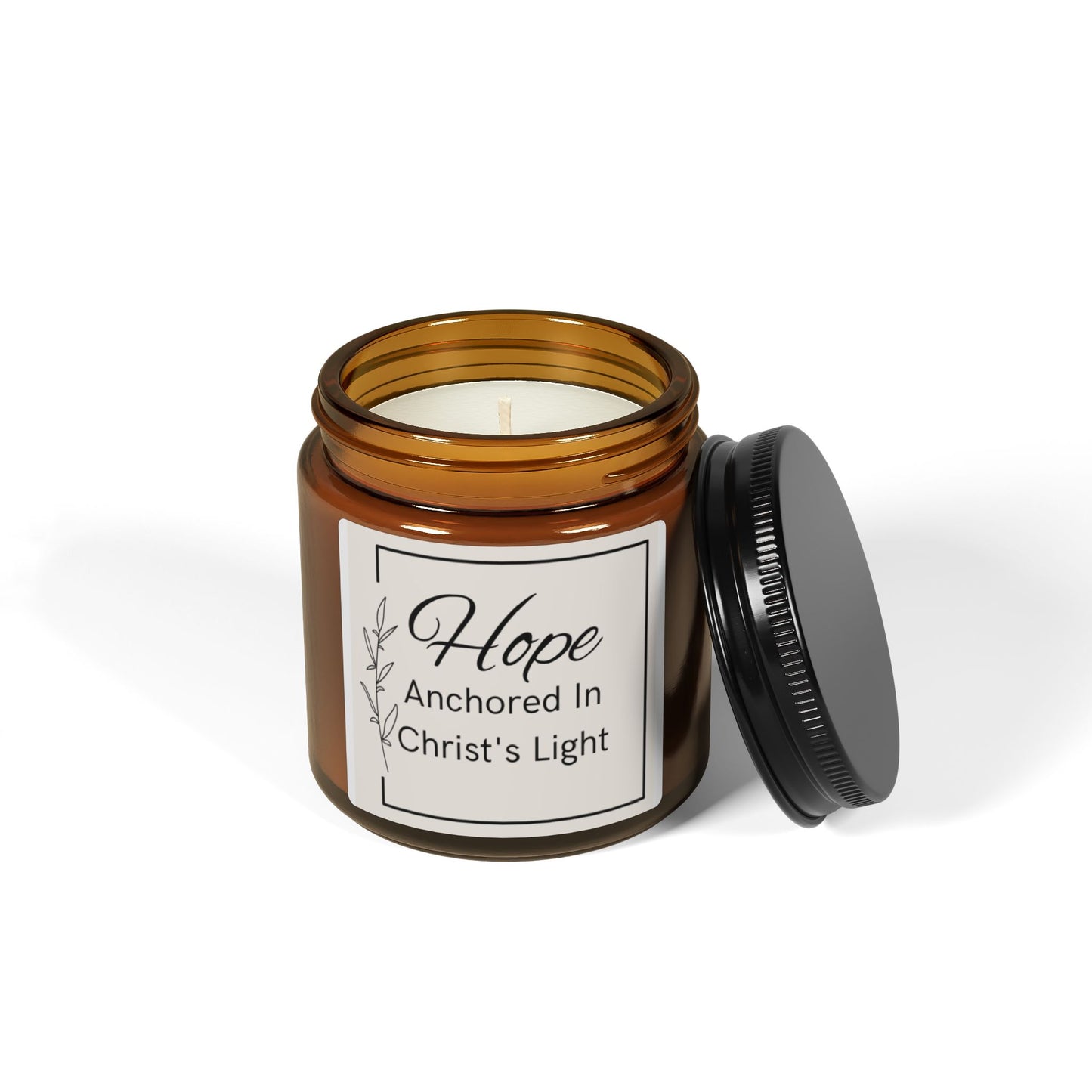 Hope Scented Soy Candle (Multi-Size, Amber Jar)