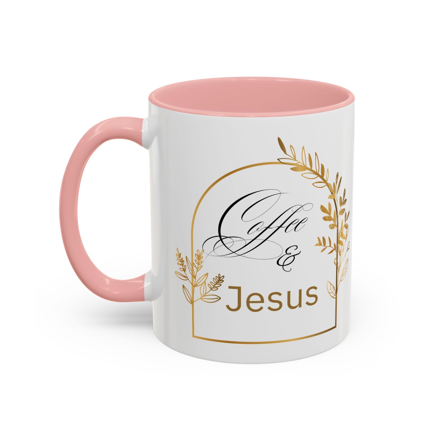 Coffee & Jesus Accent Coffee Mug (11, 15oz)